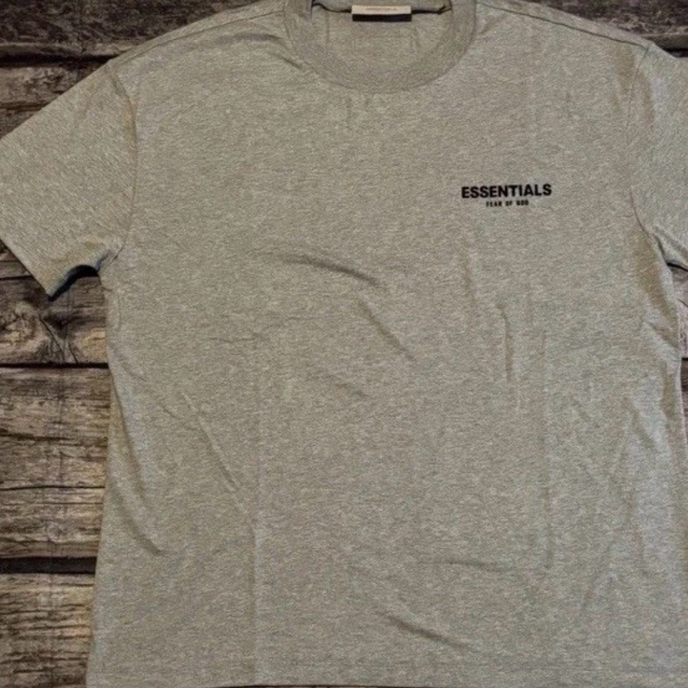 NEW Fear Of God Essentials T-Shirt Dark Oatmeal Mens Size Xs